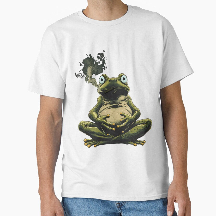 Funny Smoking Frog Meme Lazy T-Shirts, Hoodie, Sweatshirt