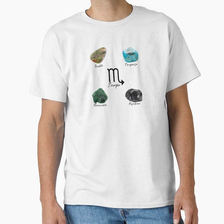 Scorpio Zodiac Crystal by mooneko T-Shirts, Hoodie, Sweatshirt | BlankRebels.com (Image 1)