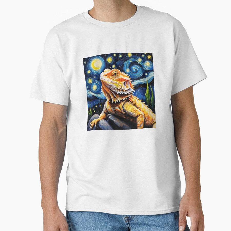 Bearded Dragon Starry Night Portrait by ChaosReigns91 T-Shirts, Hoodie, Sweatshirt | BlankRebels.com (Image 1)