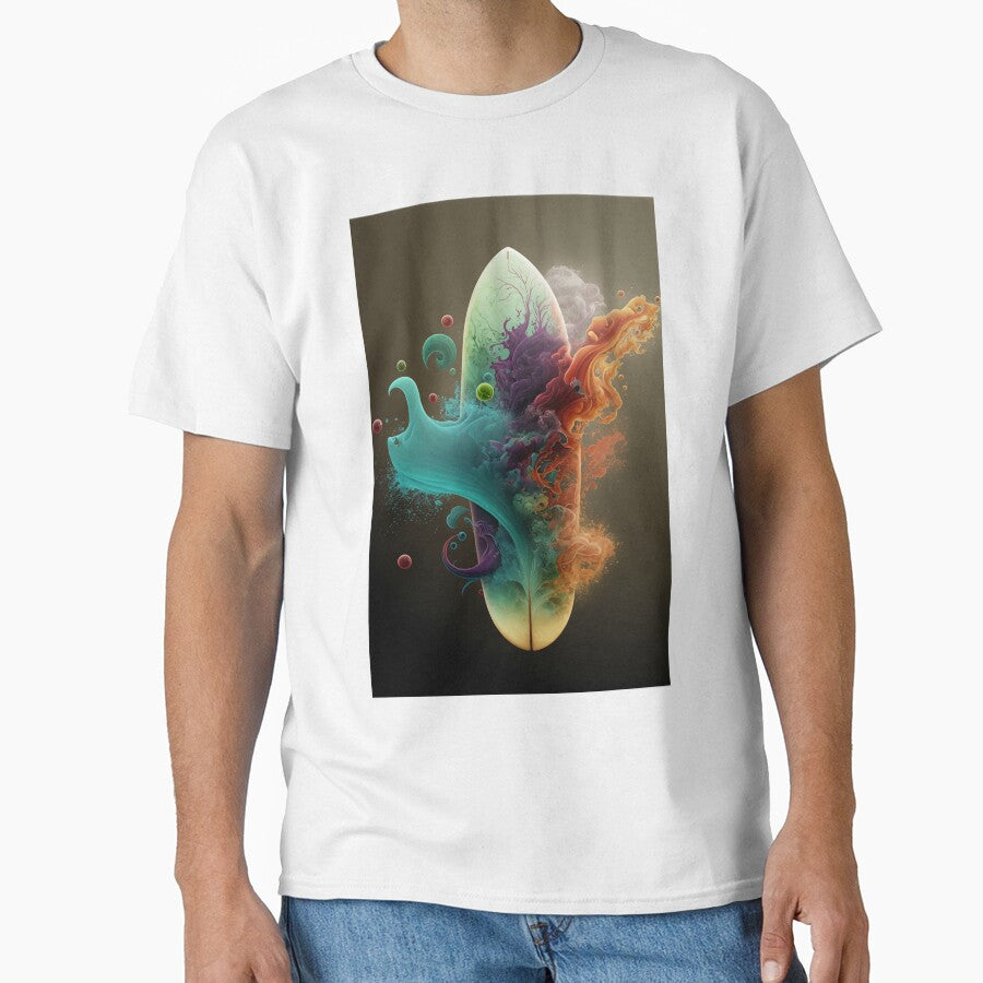 Abstract Colorful Surfboard by FantasyRealmOP T-Shirts, Hoodie, Sweatshirt | BlankRebels.com (Image 1)