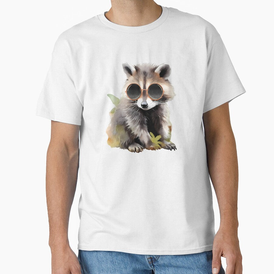 Cute Watercolor Baby Raccoon by TheAnimalZ00 T-Shirts, Hoodie, Sweatshirt | BlankRebels.com (Image 1)