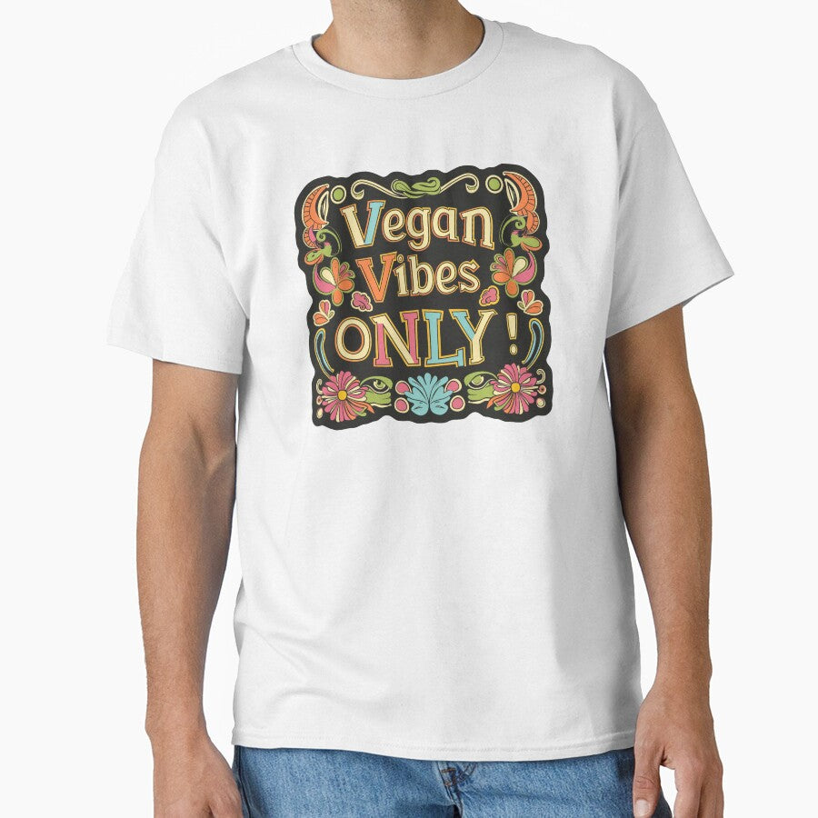 Vegan Vibes Only by GS-AI T-Shirts, Hoodie, Sweatshirt | BlankRebels.com (Image 1)