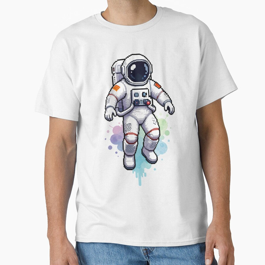 Astronaut Floating with watercolor splash by inkadventure T-Shirts, Hoodie, Sweatshirt | BlankRebels.com (Image 1)