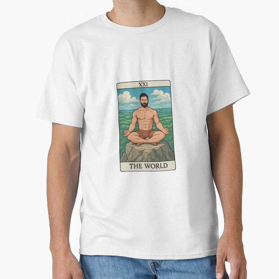 Tarot Card - XXI - The World - Black by step10studio T-Shirts, Hoodie, Sweatshirt | BlankRebels.com (Image 1)