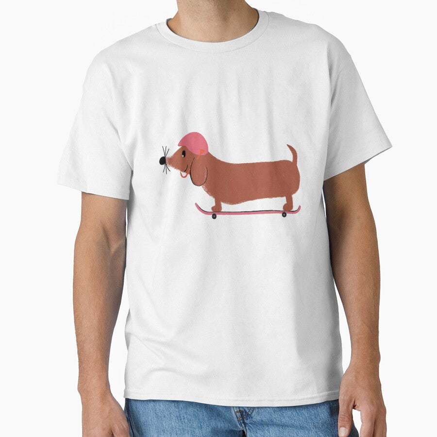 Skateboard Dachshund by cupcakiwi T-Shirts, Hoodie, Sweatshirt | BlankRebels.com (Image 1)