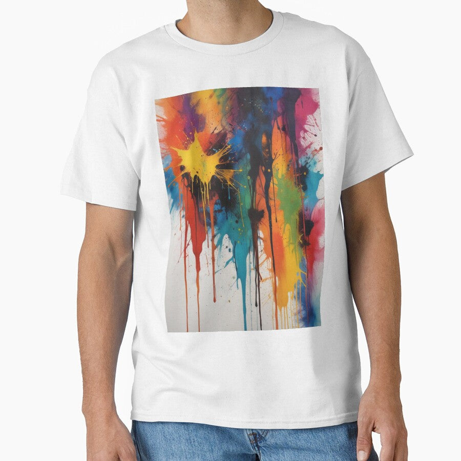 Artistic colorful splash spectrum artwork print design by Anshu3813 T-Shirts, Hoodie, Sweatshirt | BlankRebels.com (Image 1)