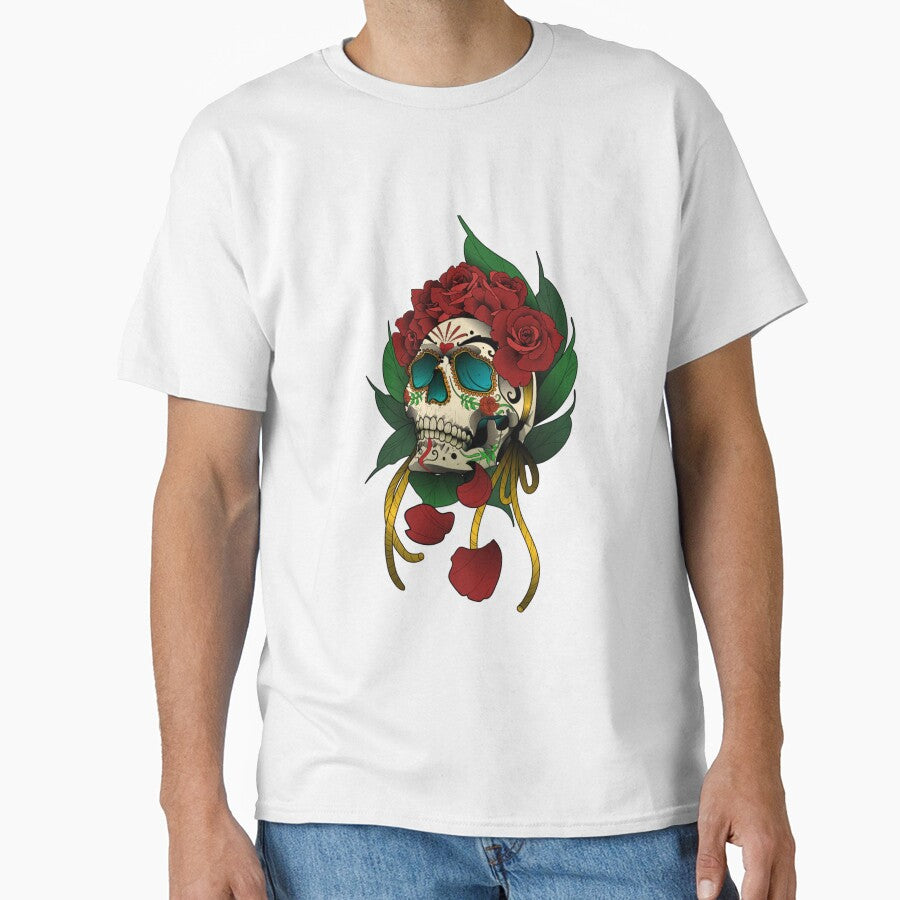 Festive skull by PATRICIA TRINCA T-Shirts, Hoodie, Sweatshirt | BlankRebels.com (Image 1)