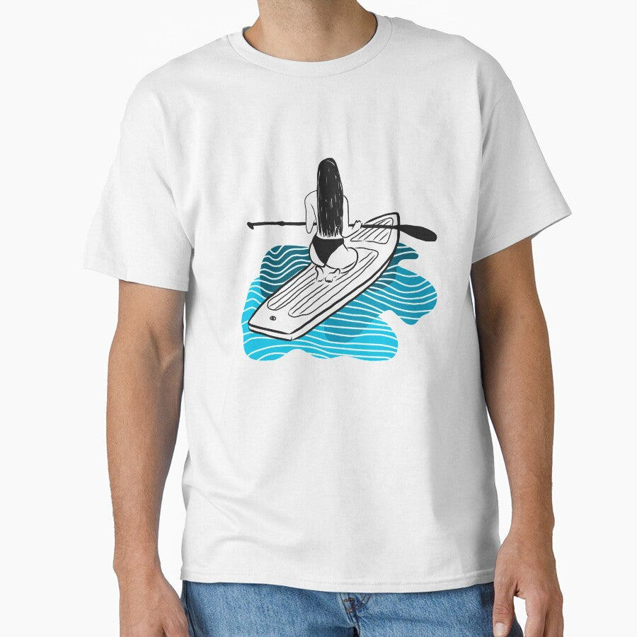 PADDLe surf surfing minimalist stand up paddle by Tropical Blood T-Shirts, Hoodie, Sweatshirt | BlankRebels.com (Image 1)