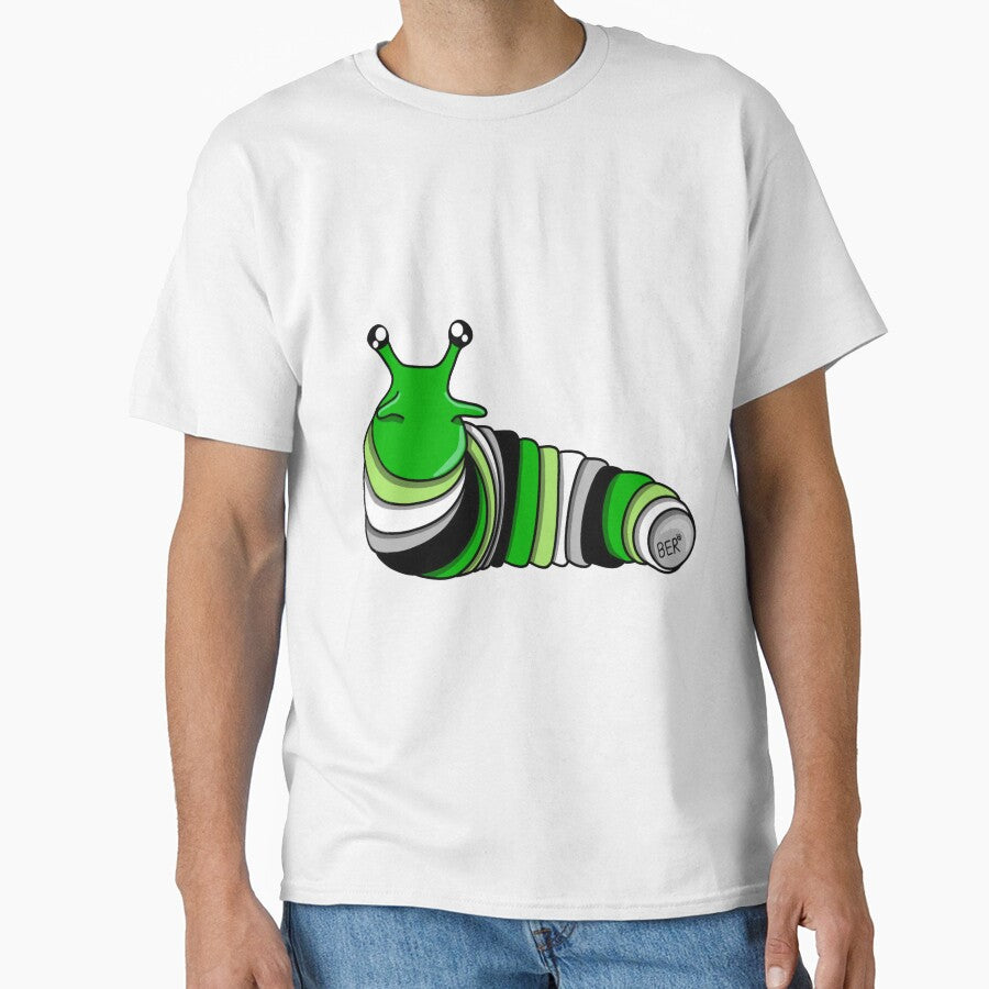Aromantic Pride Fidget Slug by SentABear T-Shirts, Hoodie, Sweatshirt | BlankRebels.com (Image 1)
