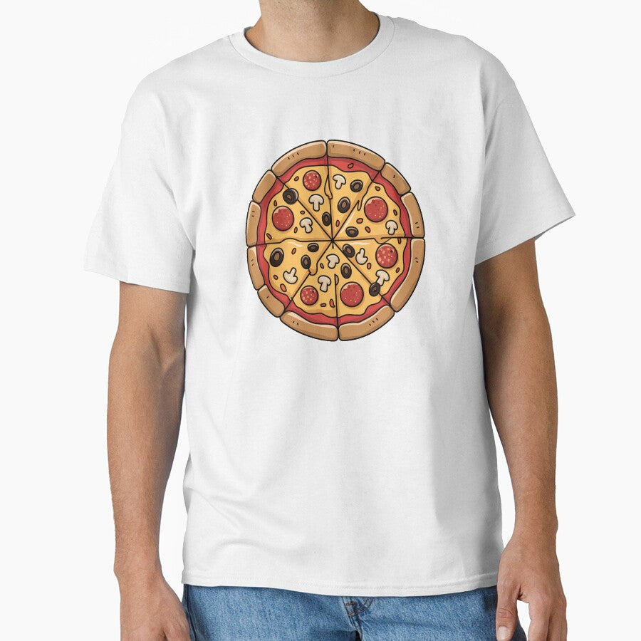 Delicious Sliced Pizza with Toppings by MonkiFlipp T-Shirts, Hoodie, Sweatshirt | BlankRebels.com (Image 1)