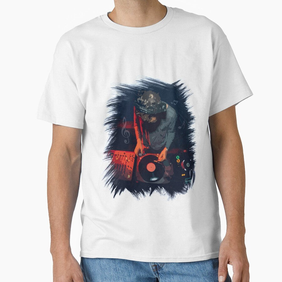 Dj vinyl oil painting by Barhavin T-Shirts, Hoodie, Sweatshirt | BlankRebels.com (Image 1)