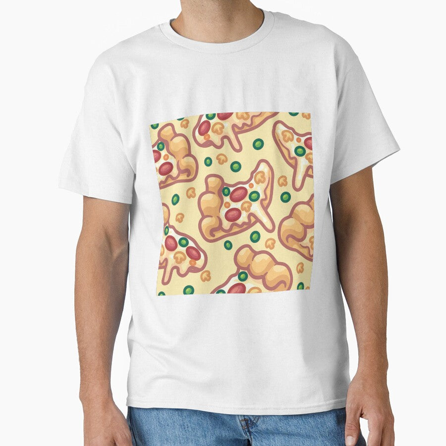 Cheesy Pizza Pattern Graphic by Legendary  Status T-Shirts, Hoodie, Sweatshirt | BlankRebels.com (Image 1)