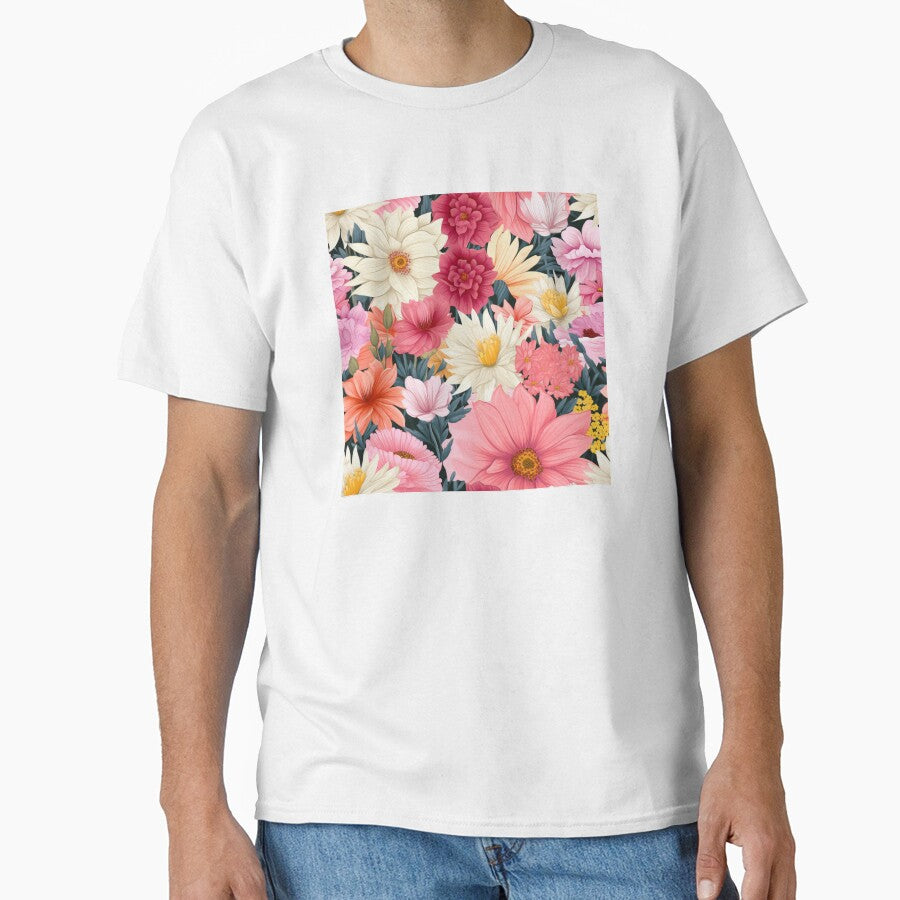 Blooming Flowers Aesthetic Floral Pattern - Gift for Flower Lover by AITeeGenius T-Shirts, Hoodie, Sweatshirt (Image 1)