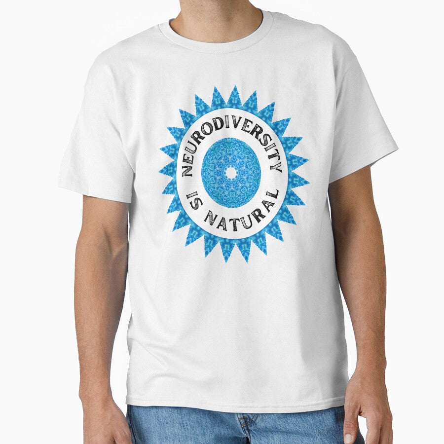 Neurodiversity is Natural - Textured Sun Design by SCArtAndGames T-Shirts, Hoodie, Sweatshirt | BlankRebels.com (Image 1)