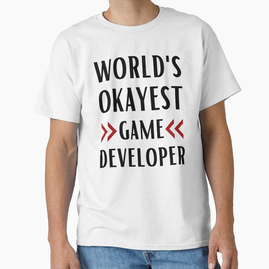 World's Okayest Game Developer by Valuential T-Shirts, Hoodie, Sweatshirt | BlankRebels.com (Image 1)