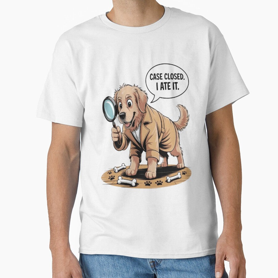 Detective Dog – Case Closed. I Ate It! ?️‍♂️? by Petpixy T-Shirts, Hoodie, Sweatshirt | BlankRebels.com (Image 1)