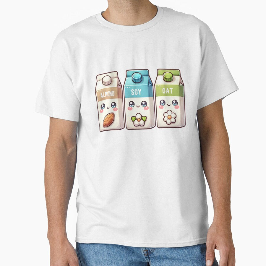 Vegan almond soy oat milk plant based by MoonMonkeyNbear T-Shirts, Hoodie, Sweatshirt | BlankRebels.com (Image 1)
