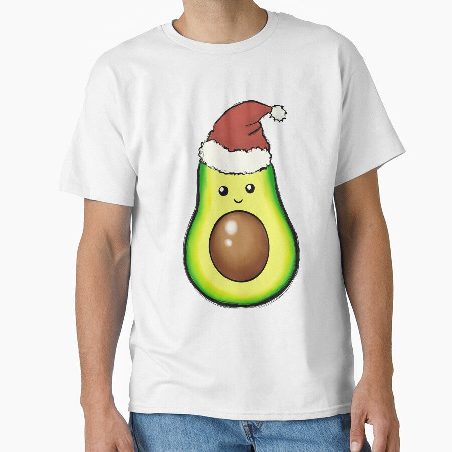 Happy New Year Funny Avocado Illustration by UArtWorld T-Shirts, Hoodie, Sweatshirt | BlankRebels.com (Image 1)