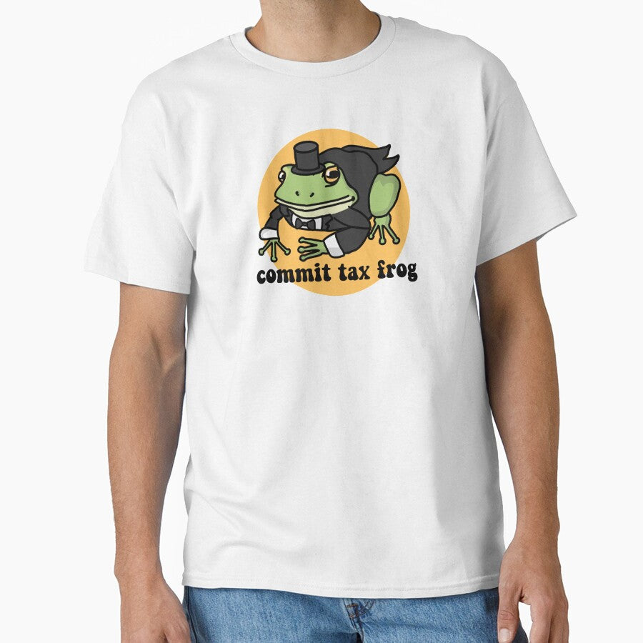 Commit Tax Frog Sticker T-Shirts, Hoodie, Sweatshirt