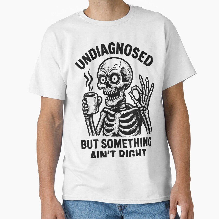 Undiagnosed Coffee Skeleton by A-jackson T-Shirts, Hoodie, Sweatshirt | BlankRebels.com (Image 1)