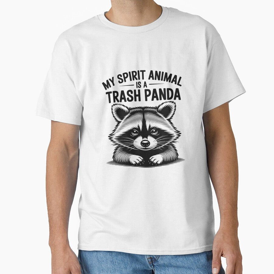 My Spirit Animal Is A Trash Panda Funny Racoon by August4Laughs25 T-Shirts, Hoodie, Sweatshirt | BlankRebels.com (Image 1)