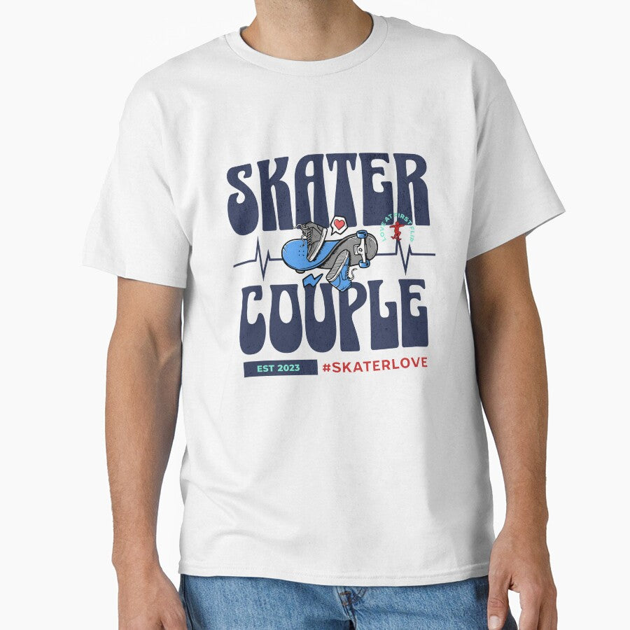 Skater Couple Skater Love by Ninety9Secrets T-Shirts, Hoodie, Sweatshirt | BlankRebels.com (Image 1)