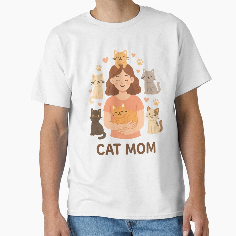 Cat Mom Heart Squad – cute multi-cat t-shirt for women by PurfectAttitude Hoodie, Sweatshirt | BlankRebels.com (Image 1)