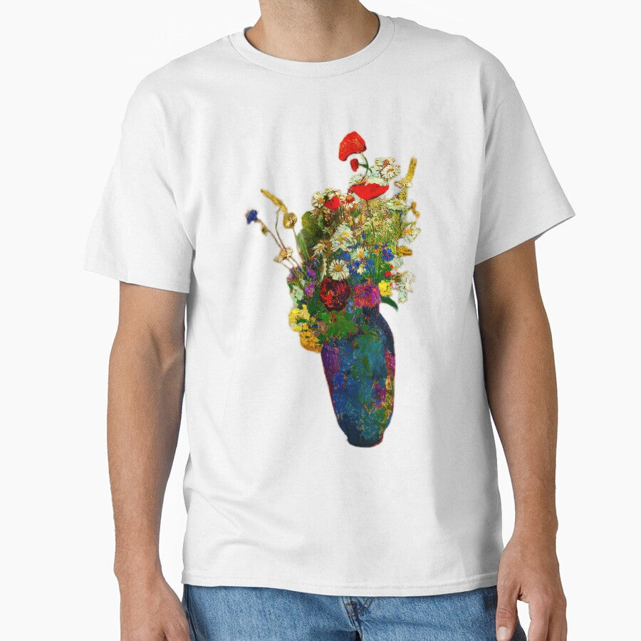 Odilon Redon’s "Vase with Flowers" (1904) by zeucontosu T-Shirts, Hoodie, Sweatshirt | BlankRebels.com (Image 1)