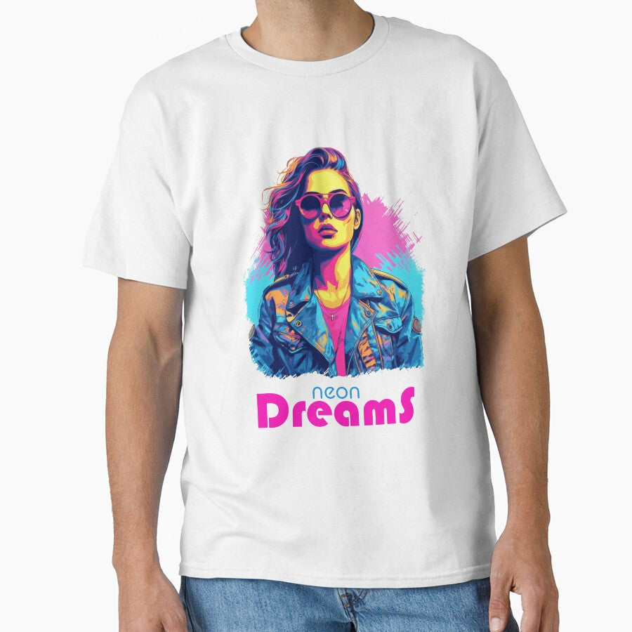 Neon Dreams - Gunnar - Neon Cyberpunk Girl by AntibodyDP7 T-Shirts, Hoodie, Sweatshirt | BlankRebels.com (Image 1)