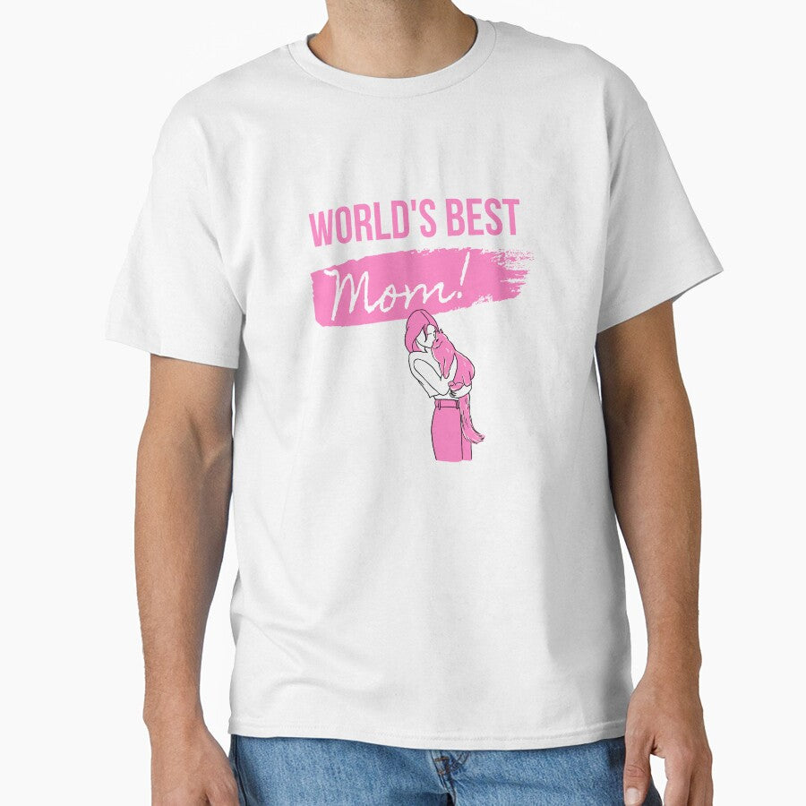 World’s Best Cat Mom | Cute Cat Lover Gift by  Catpuccino T-Shirts, Hoodie, Sweatshirt | BlankRebels.com (Image 1)