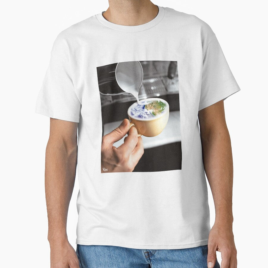 The Earth In A Cup Of Coffee by Róger Arrieta T-Shirts, Hoodie, Sweatshirt | BlankRebels.com (Image 1)