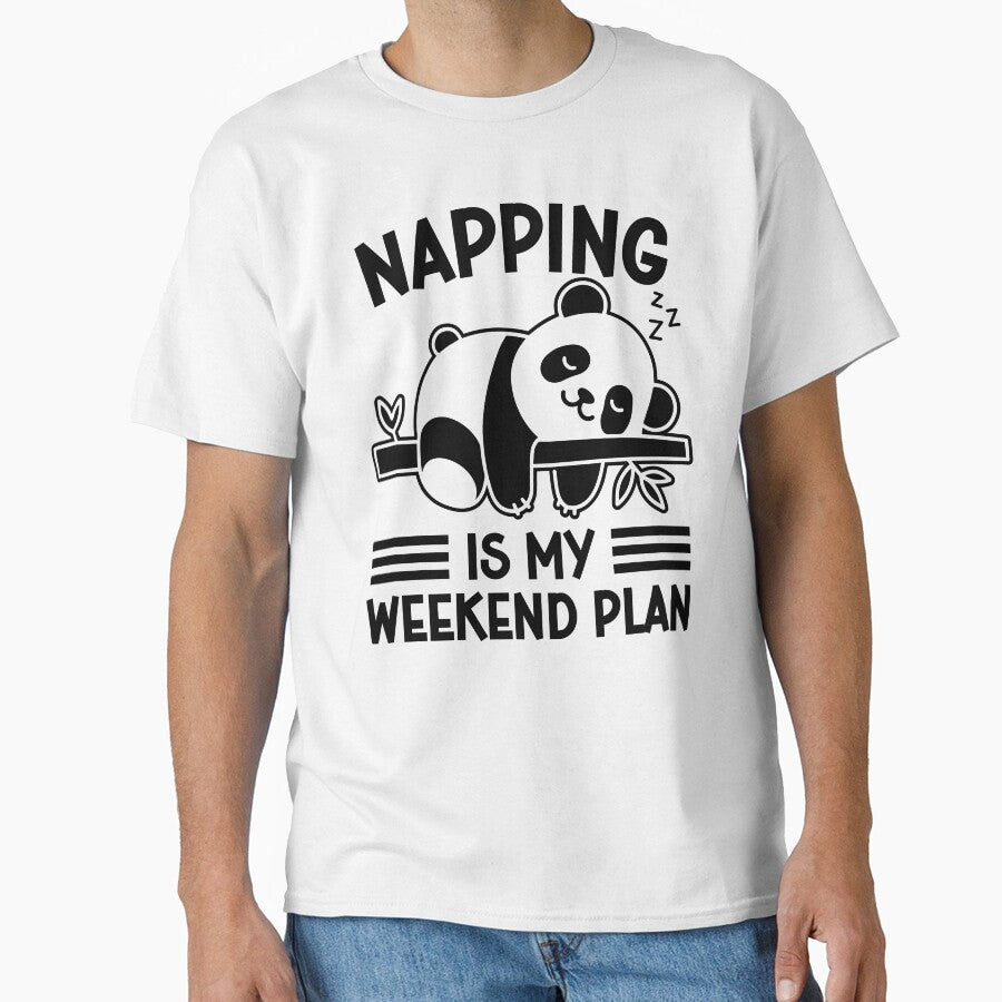 Napping is my weekend plan funny lazy panda bear weekend comfy nap lover , relaxing chill day , sleep in by gunaone-design