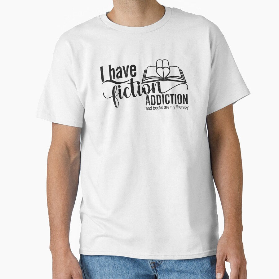 Fiction Addiction by askthebookbug T-Shirts, Hoodie, Sweatshirt | BlankRebels.com (Image 1)