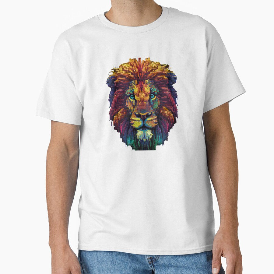 Colorful lion face. by Pixelarium