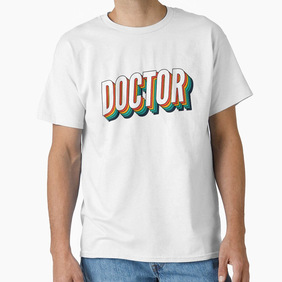 Doctor Retro Vintage Label For The Best Doctor by SVPOD T-Shirts, Hoodie, Sweatshirt | BlankRebels.com (Image 1)