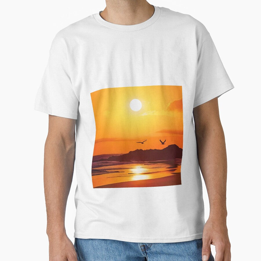 Sunset evening sky by PixJaipal T-Shirts, Hoodie, Sweatshirt | BlankRebels.com (Image 1)