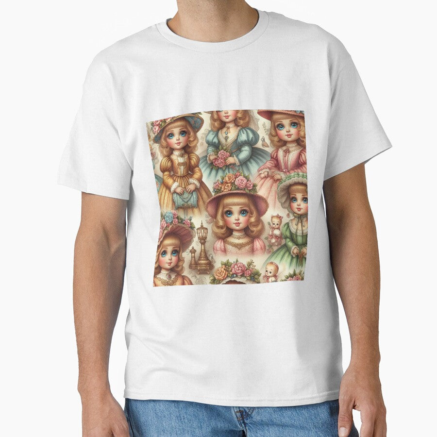 Seamless Pattern Princess Doll Vintage by ngam T-Shirts, Hoodie, Sweatshirt | BlankRebels.com (Image 1)