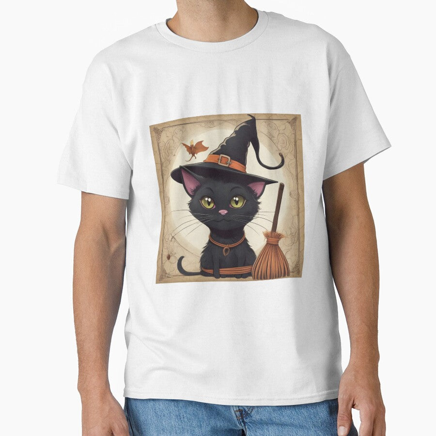Halloween With Black Cat by BioranFactory T-Shirts, Hoodie, Sweatshirt | BlankRebels.com (Image 1)