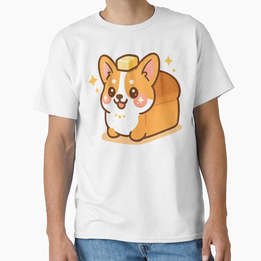 Cute Kawaii Corgi, Bread Loaf Corgi, Kawaii Corgi by graphic-genie T-Shirts, Hoodie, Sweatshirt | BlankRebels.com (Image 1)