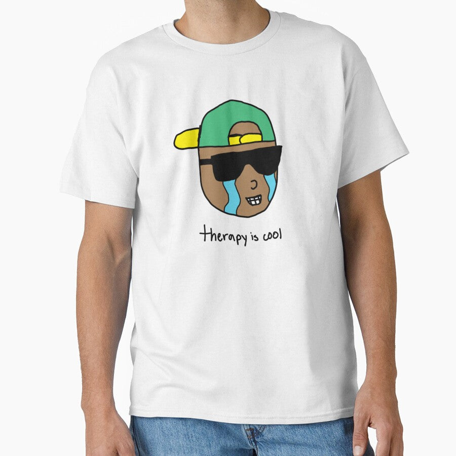 Therapy Is Cool by goowapsquiat T-Shirts, Hoodie, Sweatshirt | BlankRebels.com (Image 1)