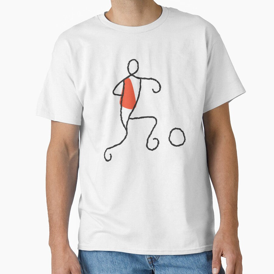 Minimalist Football Player World Cup Print by missbobbit