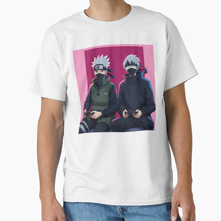 Kakashi & Gojo Gaming Duel by Duh-Artes T-Shirts, Hoodie, Sweatshirt | BlankRebels.com (Image 1)