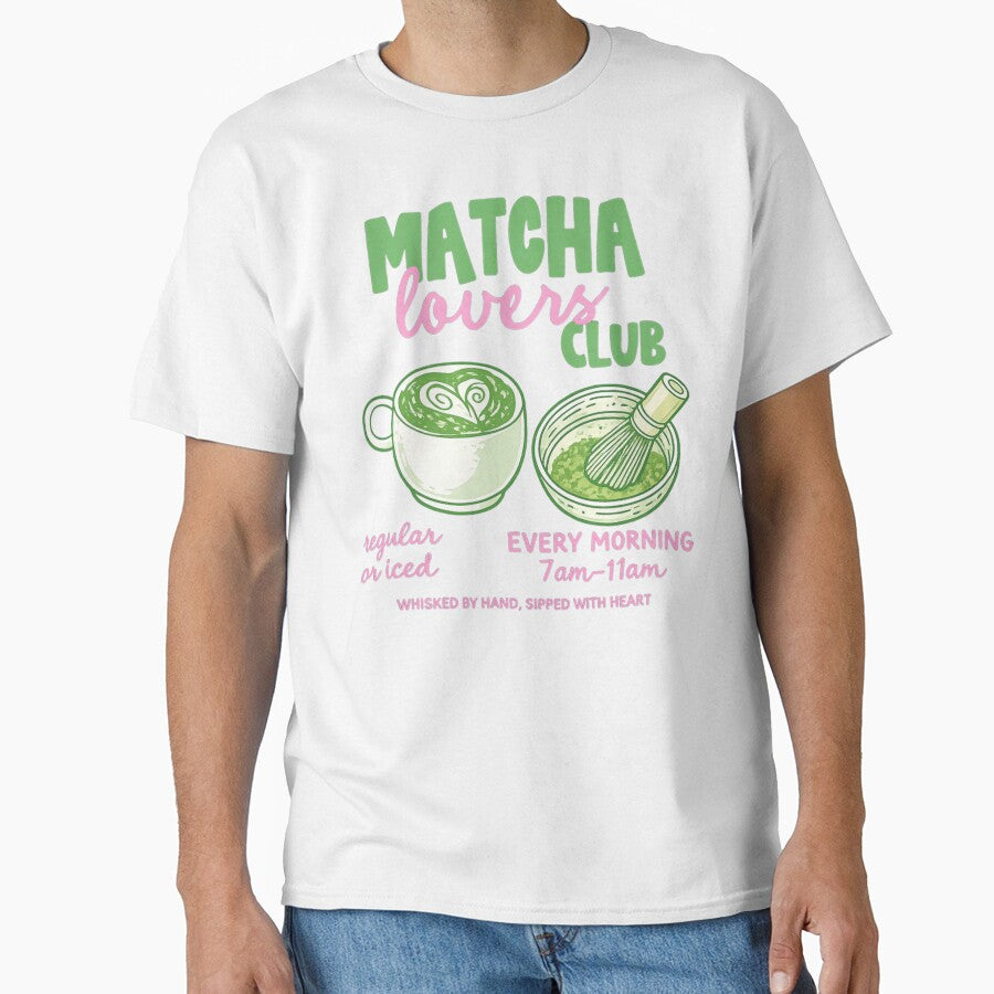 Matcha Lovers Club, Cafe Aesthetic, Cute Green Tea by BooberriesS T-Shirts, Hoodie, Sweatshirt | BlankRebels.com (Image 1)