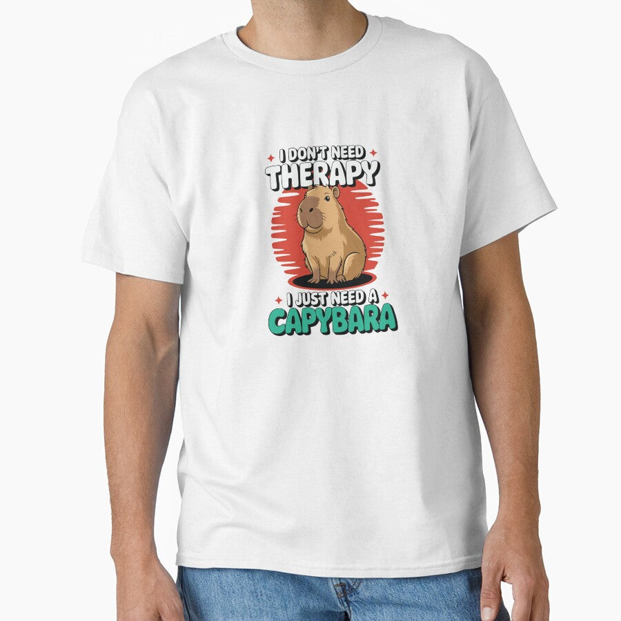 Capybara Therapy by Polarisofficial T-Shirts, Hoodie, Sweatshirt | BlankRebels.com (Image 1)