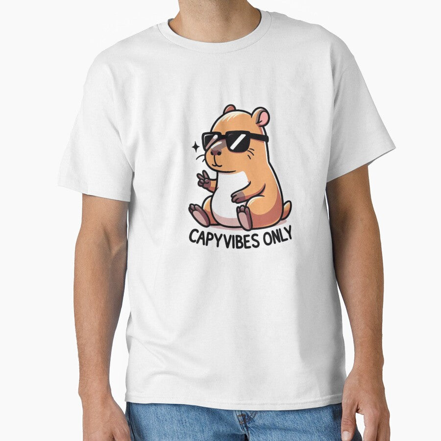 Capybara Vibes Only by MxDesign-RJ T-Shirts, Hoodie, Sweatshirt | BlankRebels.com (Image 1)