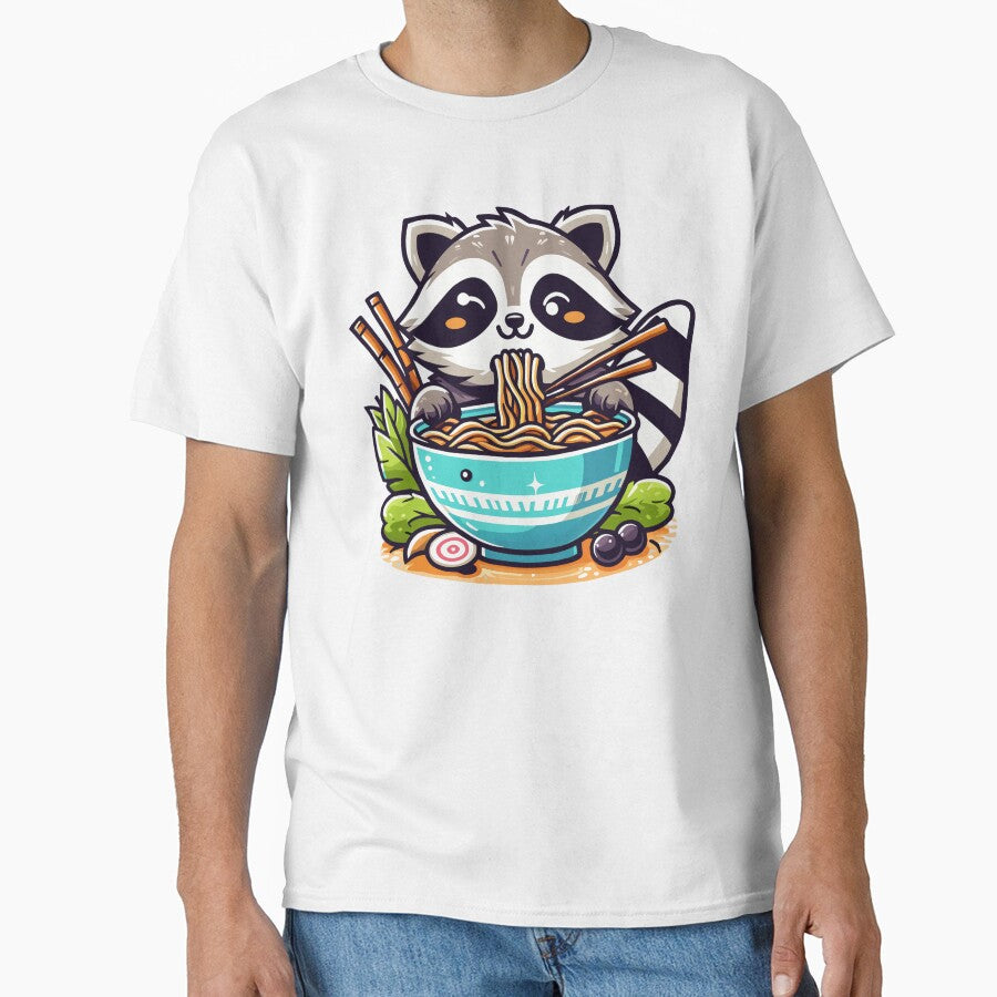 Raccoon Noodle Feast by Designowner T-Shirts, Hoodie, Sweatshirt | BlankRebels.com (Image 1)