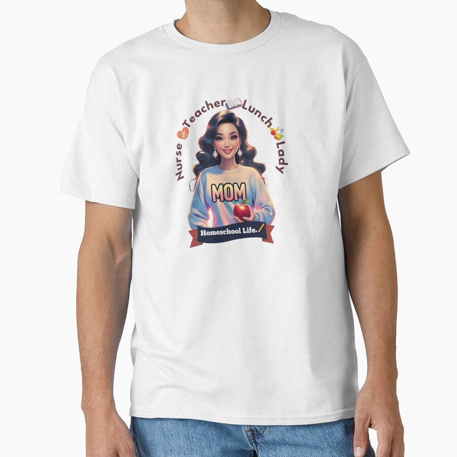 Homeschool Mom Life – Nurse, Lunch Lady, Teacher. by 444wardMovement T-Shirts, Hoodie, Sweatshirt | BlankRebels.com (Image 1)