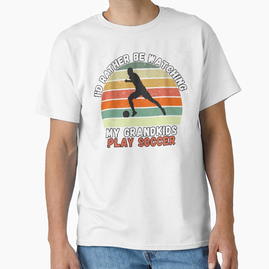 Rather Watch My Grandkids Play Soccer Gift For Grandparents by KrisRubinArt
