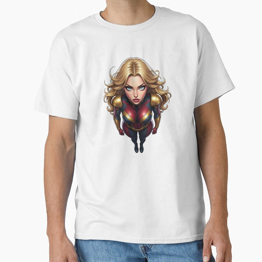 Pinup Superhero Dynamic Pose T-Shirts, Hoodie, Sweatshirt