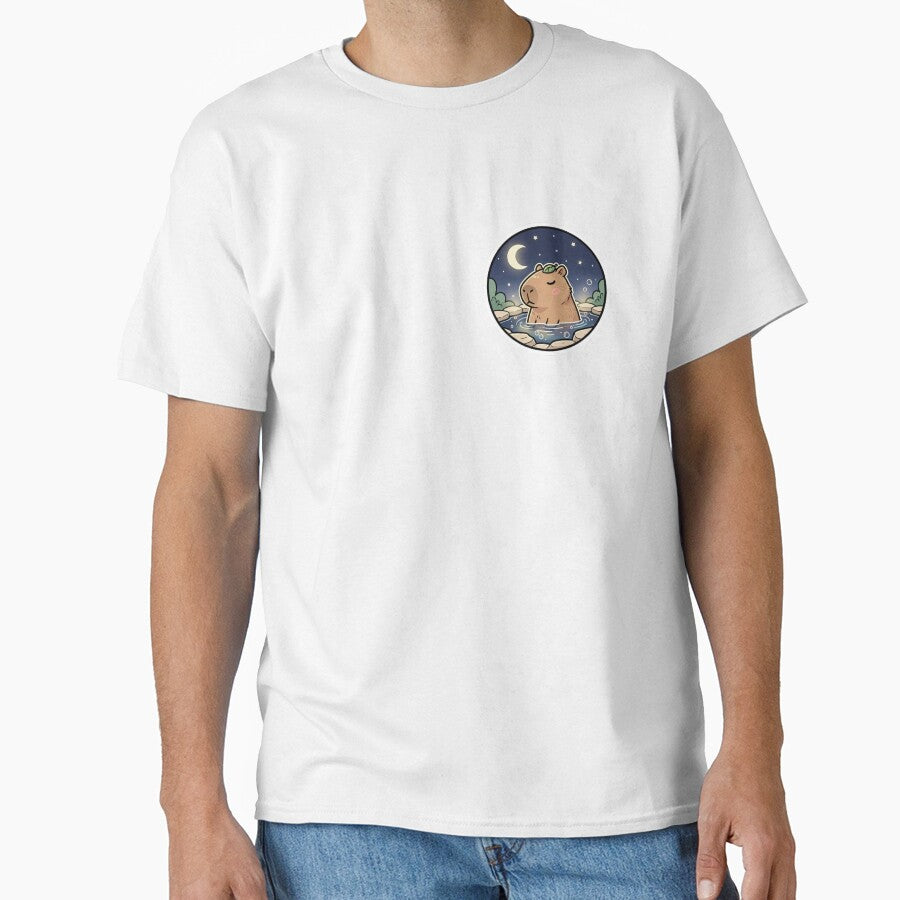 Night Capybara – Cute Cozy Kawaii Sticker by Studioyasmin T-Shirts, Hoodie, Sweatshirt | BlankRebels.com (Image 1)